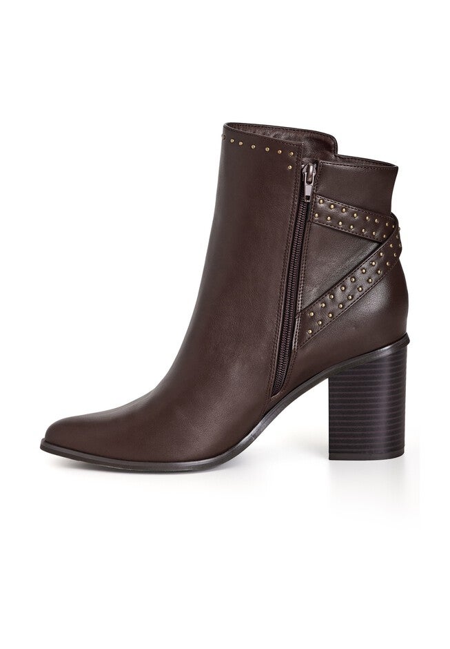 WIDE FIT Orly Ankle Boot - choc brown, BROWN, alternate image number 3