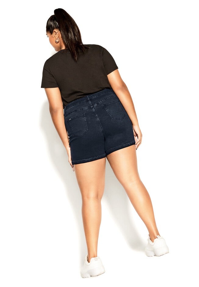 Serene Denim Short - midnight, BLUE, alternate image number null