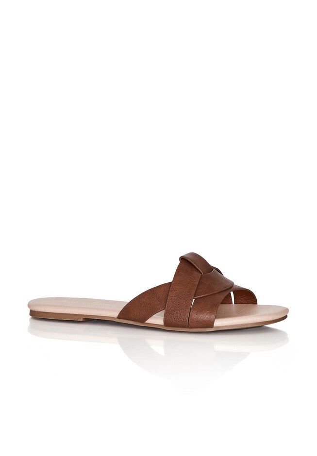 WIDE FIT Spark Slide - coffee, BROWN, hi-res image number 0