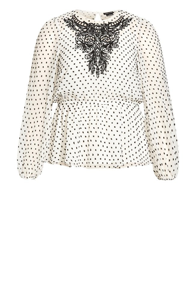 Verity Top - ivory, WHITE, alternate image number null