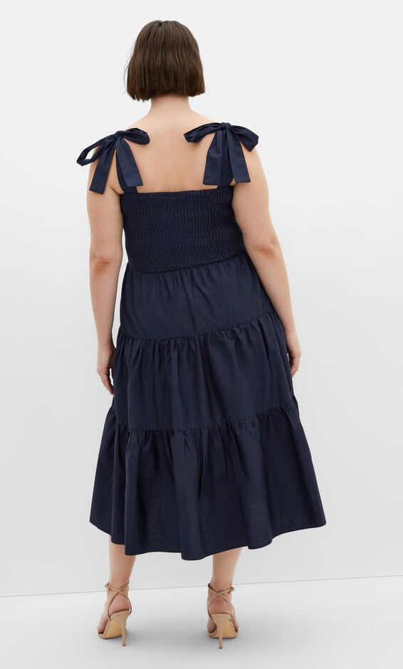 Haven Midi Dress - navy, NAVY, alternate image number null
