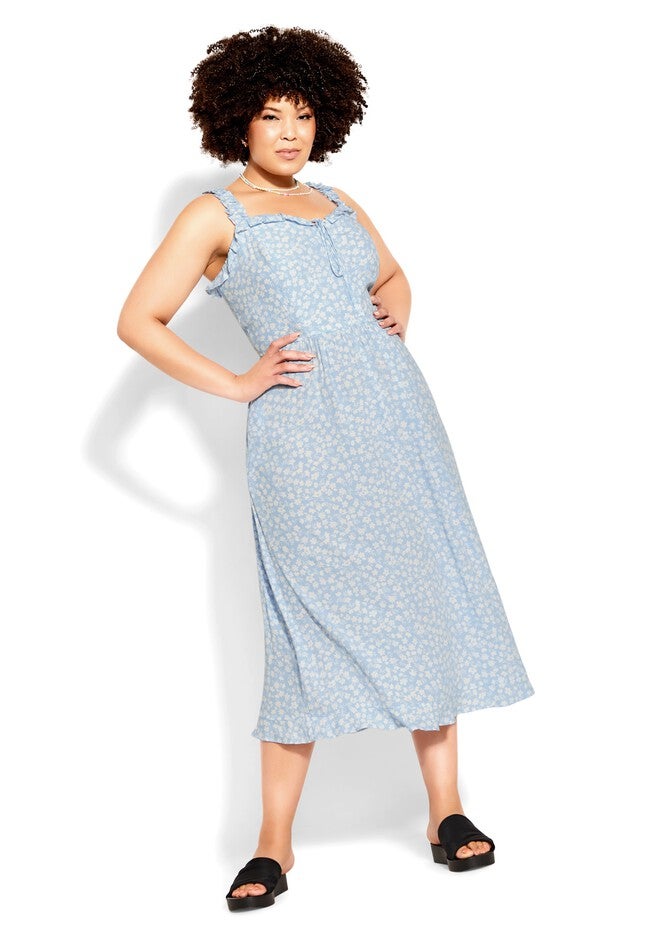 Cecillia Dress - blue, BLUE, hi-res image number 0