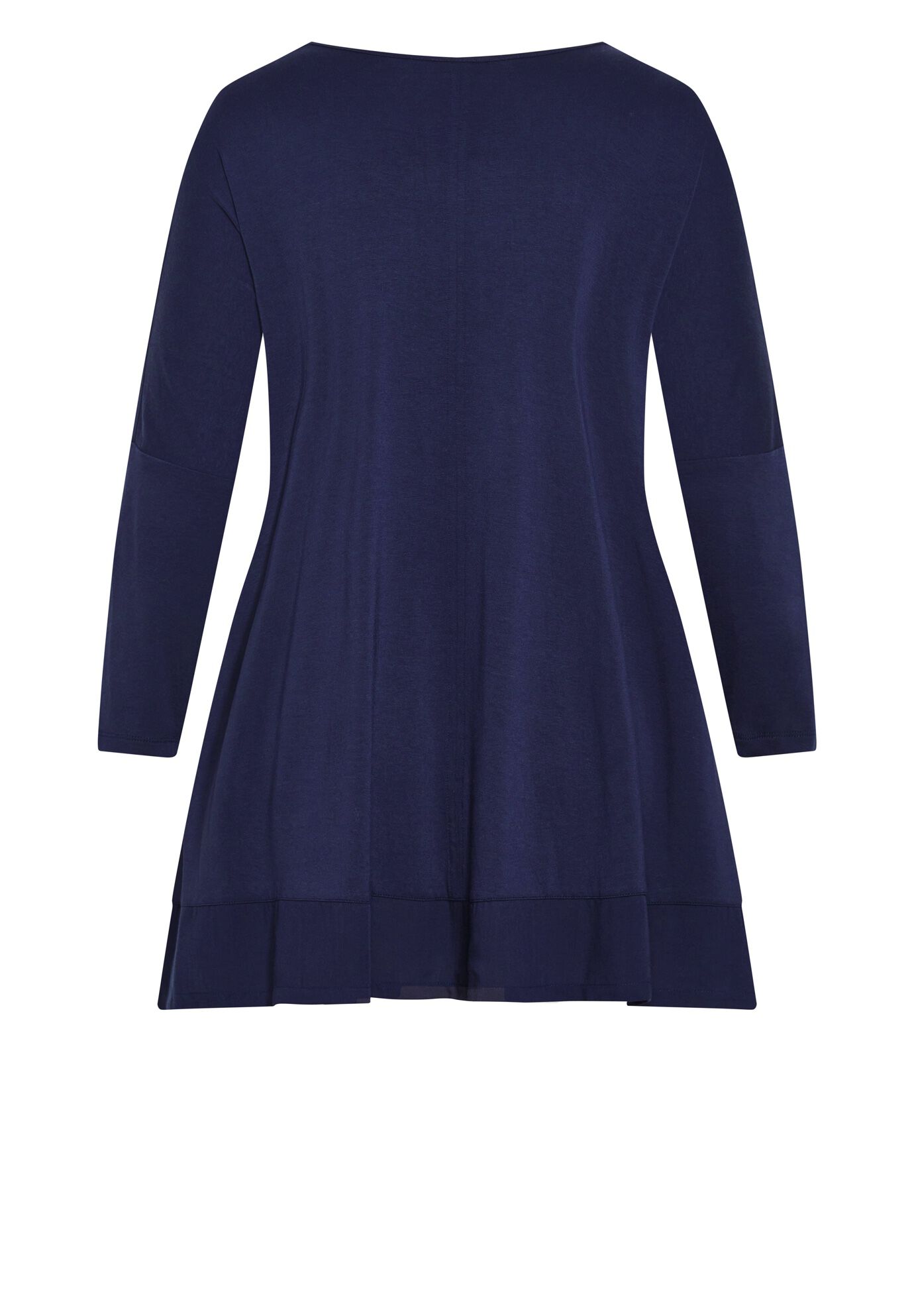 Sheila Mix Media Top, NAVY, alternate image number 5
