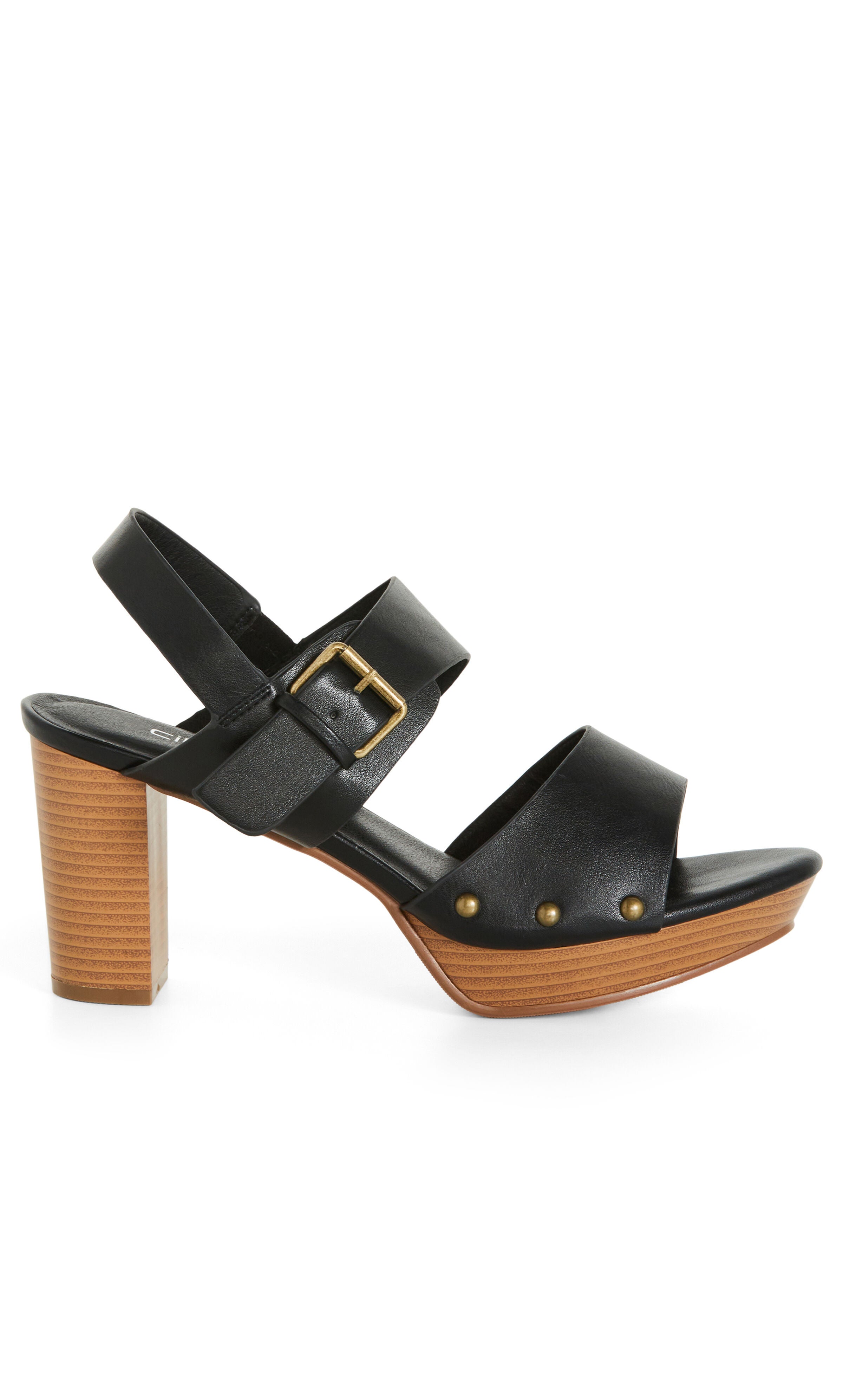 WIDE FIT Izzy Platform Heel - black, BLACK, alternate image number 1