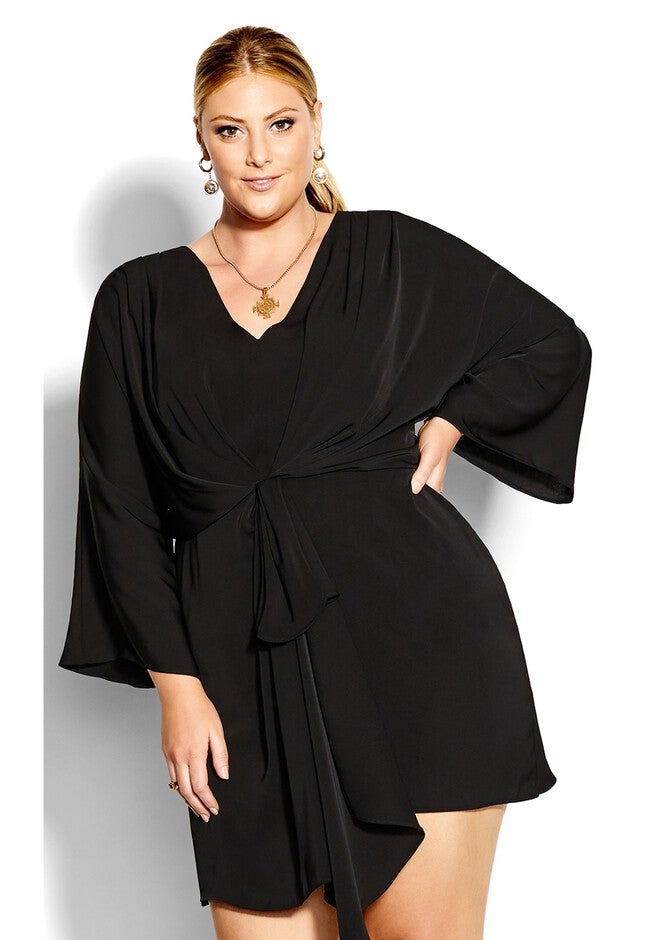 Whirlpool Dress - black, BLACK, alternate image number null