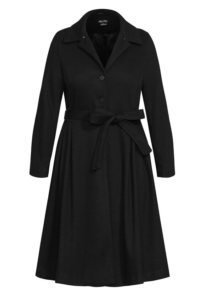 Blushing Belle Coat - black, BLACK, alternate image number 3