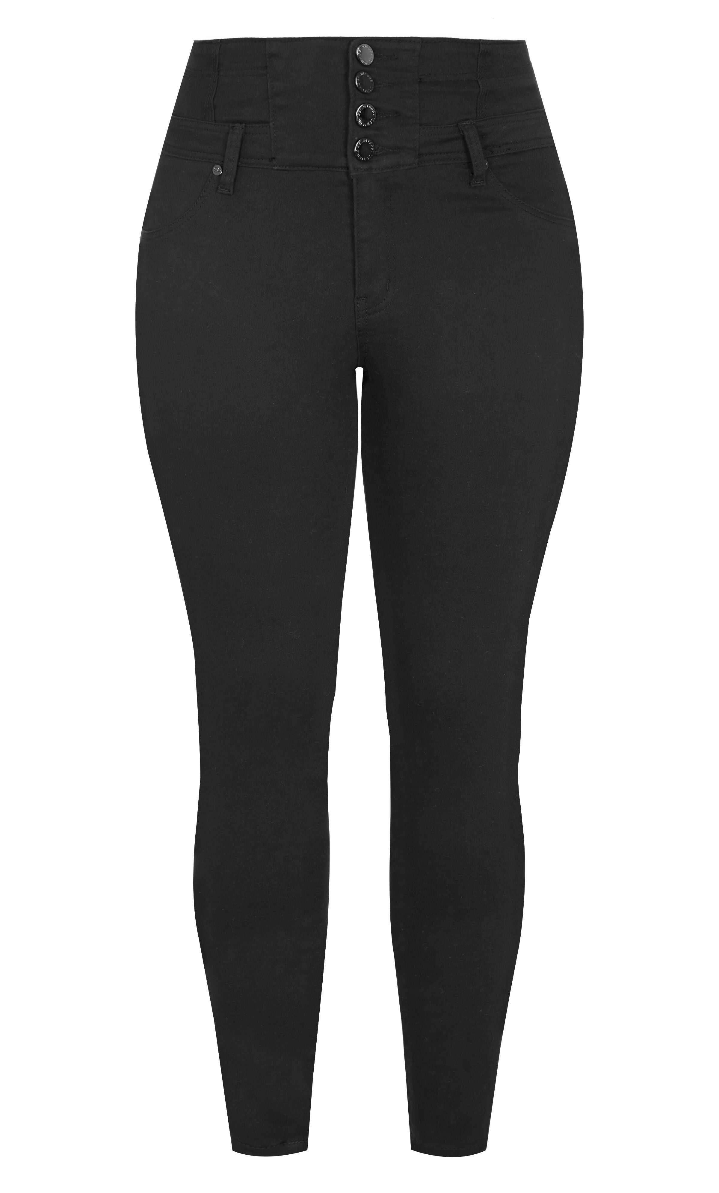 Harley Corset Skinny Regular Jean - black, BLACK, alternate image number 4