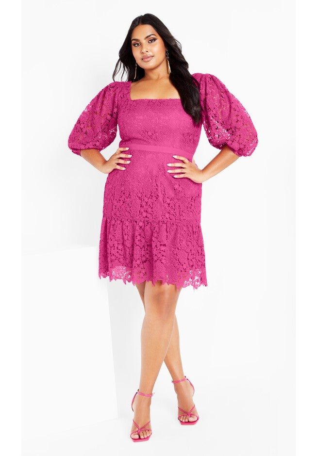 Priscilla Lace Dress - lilac rose, PINK, on-hover image number null