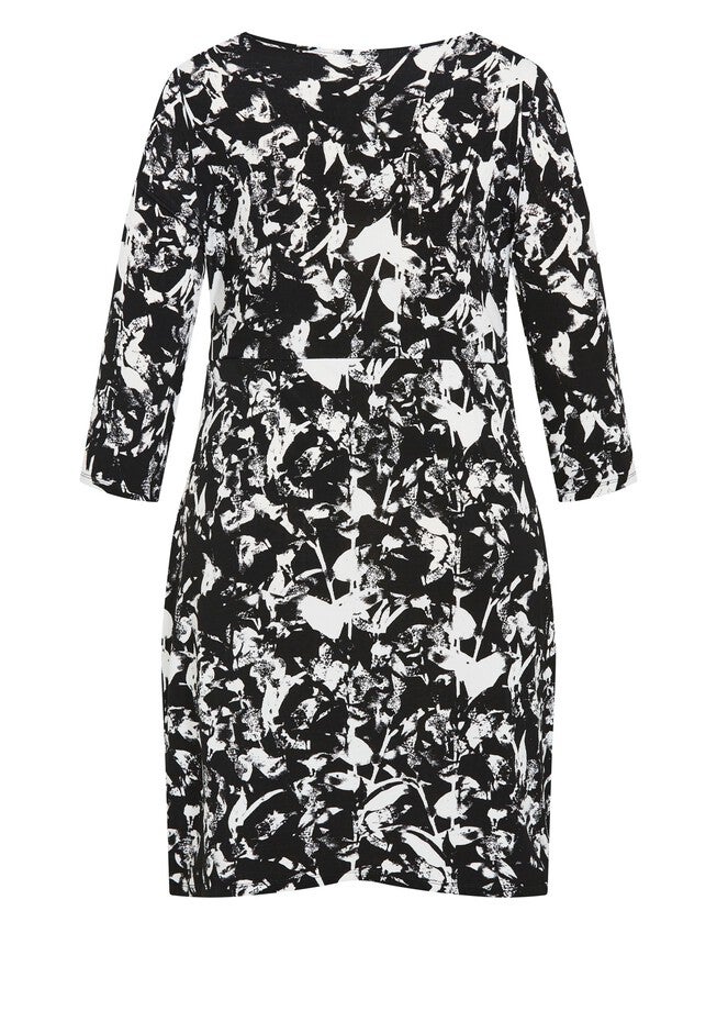 Deanna Wrap Print Dress, SILHOUETTE, alternate image number 3