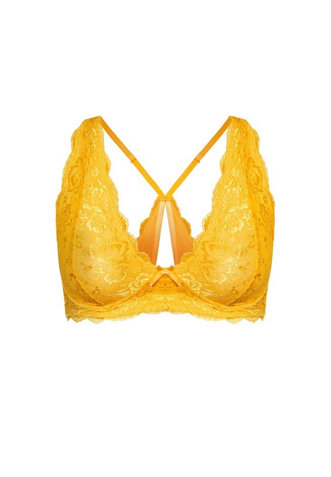 Zoey Bralette - marigold, YELLOW, alternate image number 2