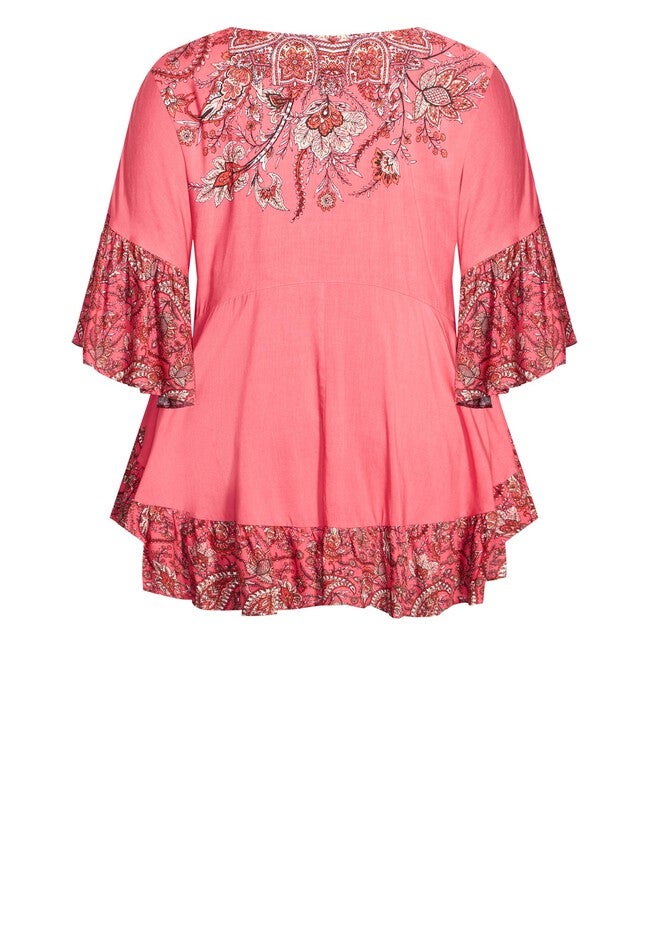 Frankie Frill Tunic, ROSE PAISLEY, alternate image number 5