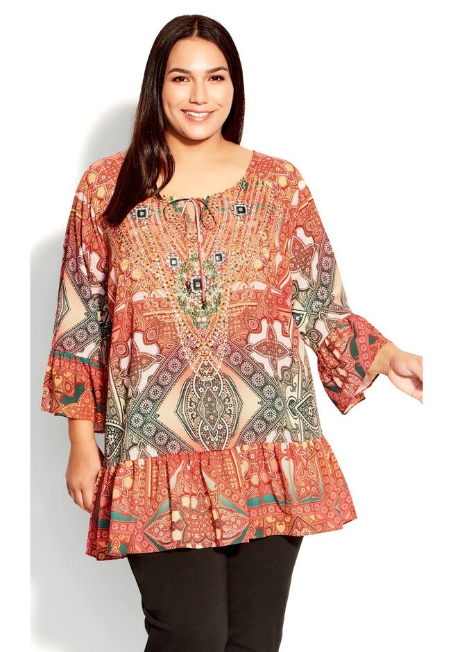 Zelma Tunic, COASTAL TILE, hi-res image number null