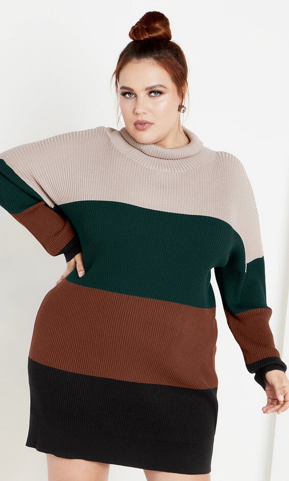 Harper Sweater Dress- jade, JADE, hi-res image number null