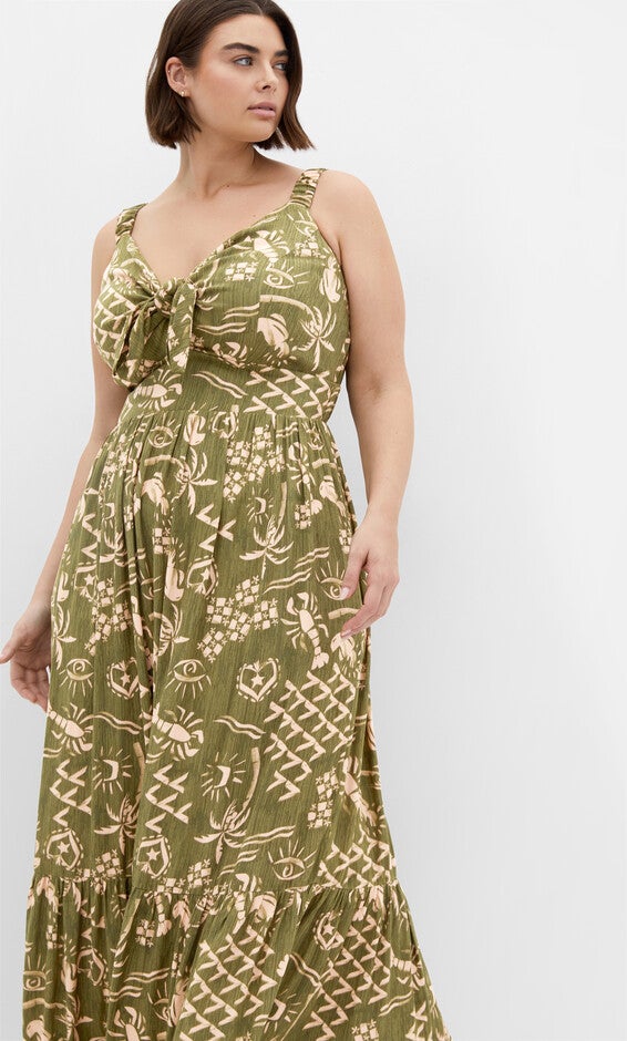 Vacay Maxi Dress - print, GREEN, alternate image number null