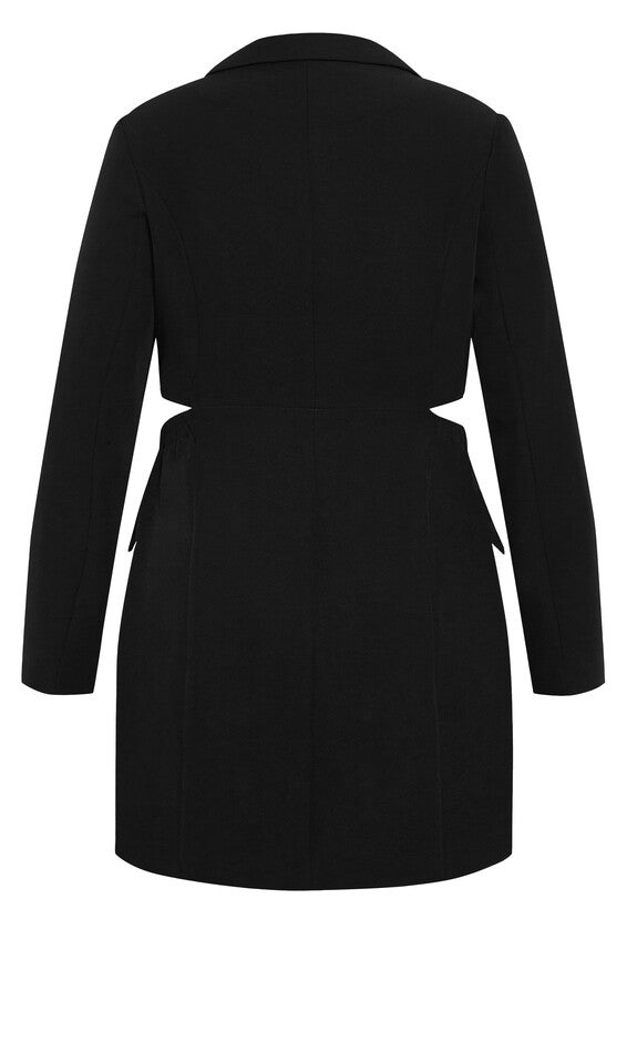 Tuxedo Twyla Dress - black, BLACK, alternate image number 5