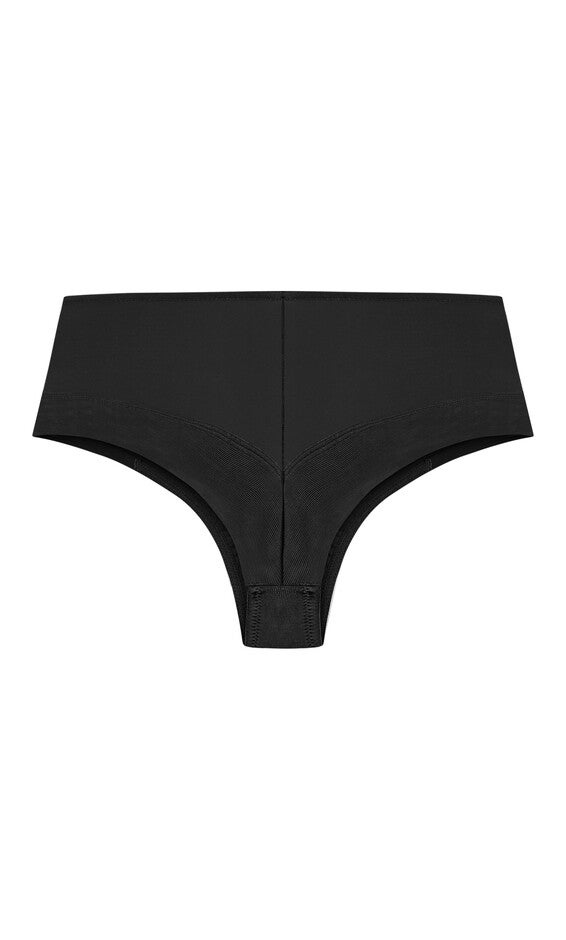 Smooth & Chic Control Thong - black, BLACK, alternate image number 4