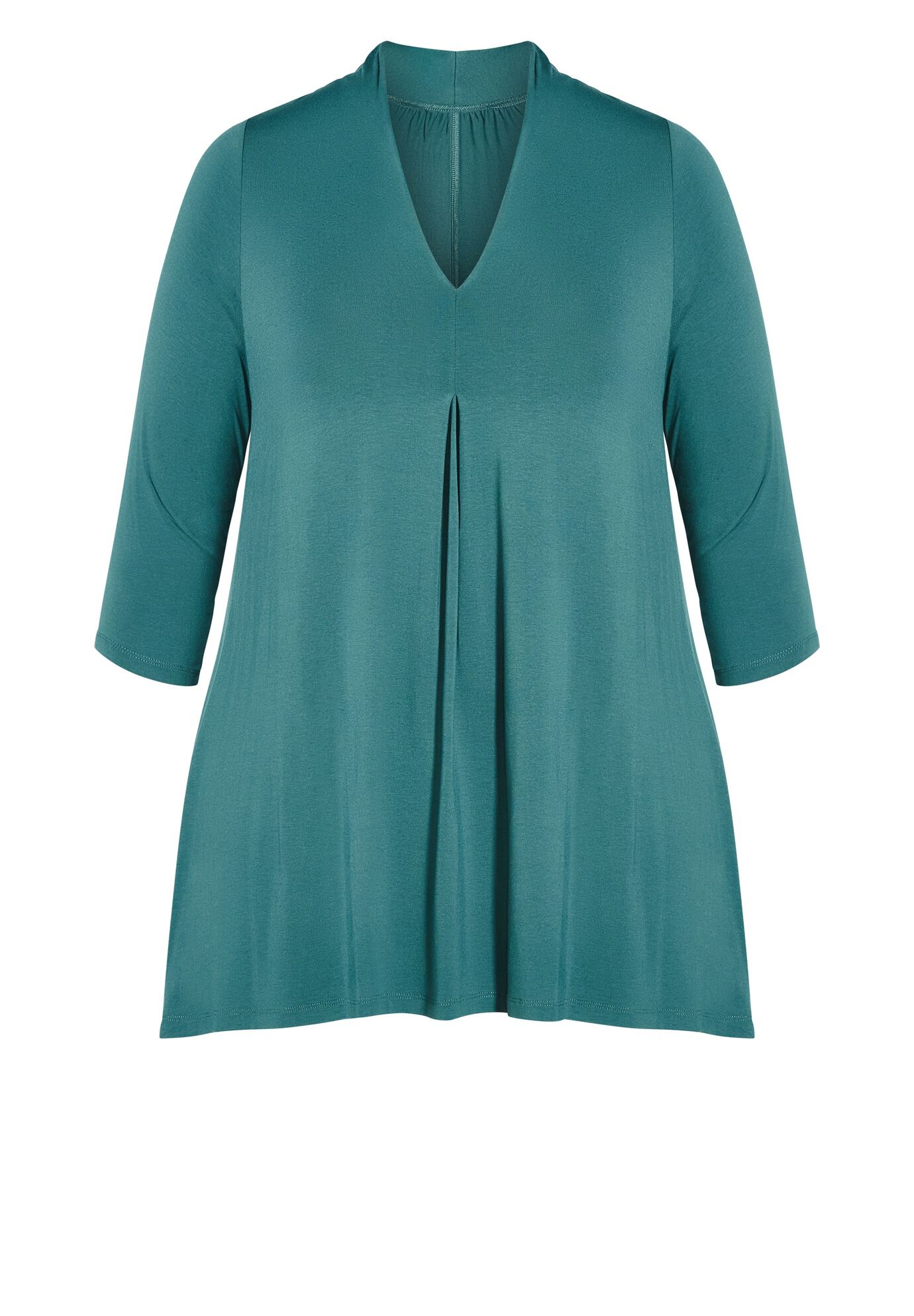 Ellis Plain Tunic, TEAL, alternate image number 2