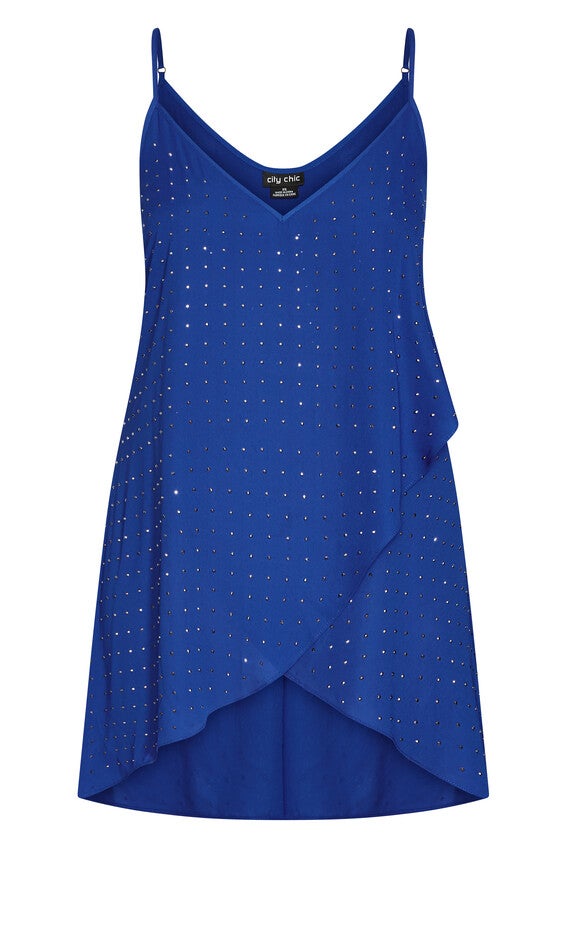 Hi Lo Shine Cami - lapis, BLUE, alternate image number null