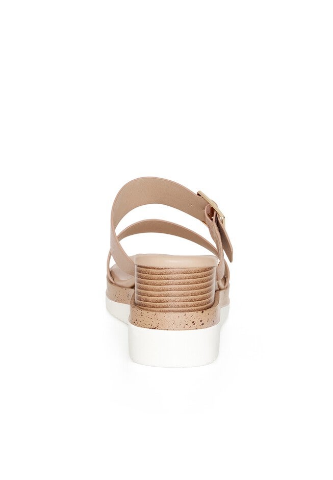 Gracie Wedge Slide - beige, BEIGE, alternate image number 5