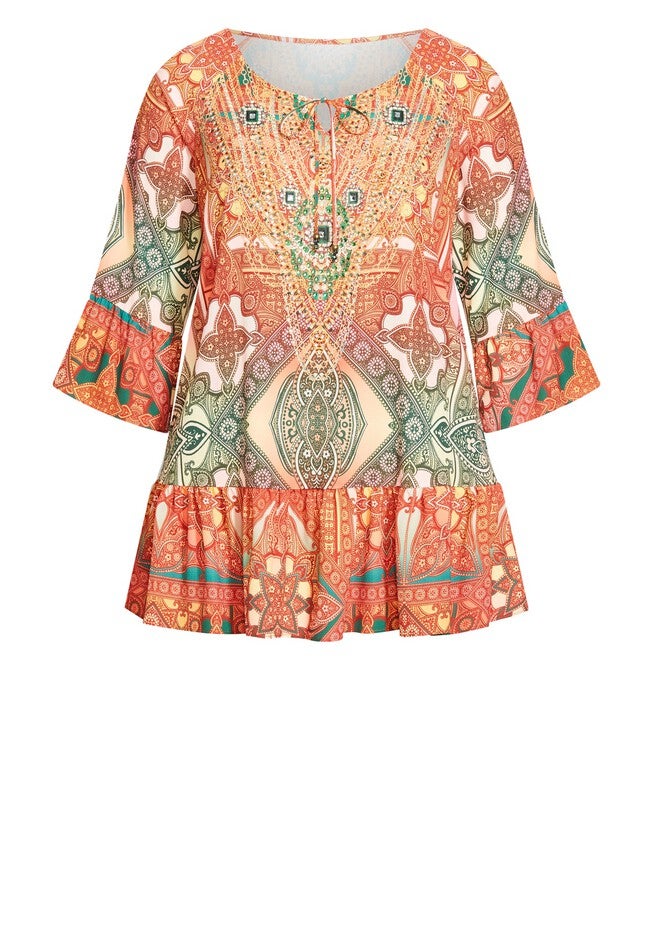 Zelma Tunic, COASTAL TILE, alternate image number null