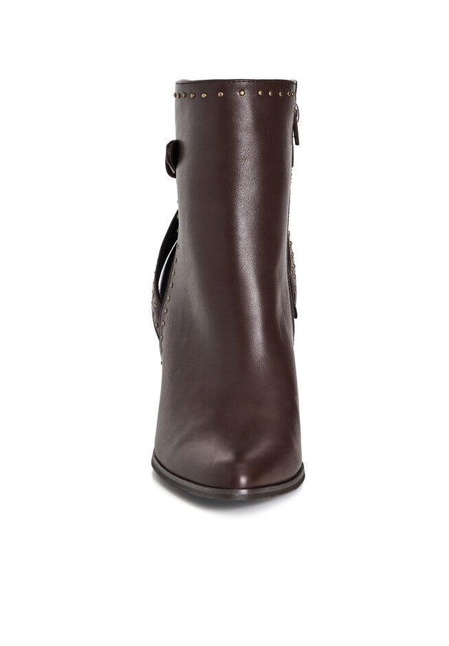 WIDE FIT Orly Ankle Boot - choc brown, BROWN, alternate image number 4