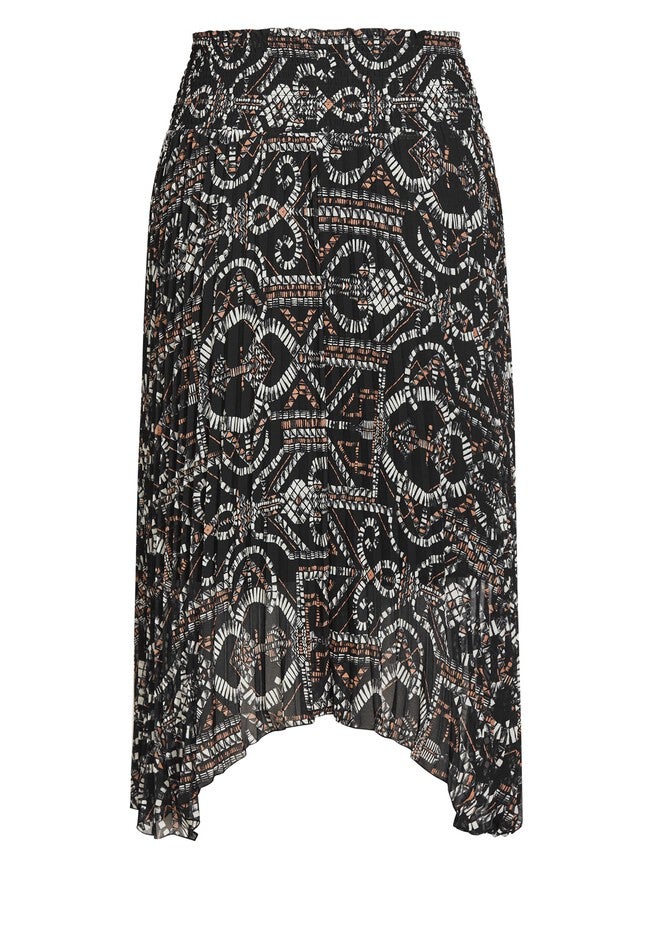 Exotic Tile Skirt - black, BLACK, alternate image number 3