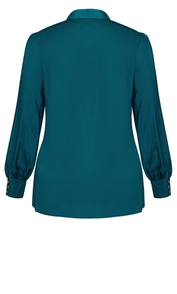 In Awe Top - teal, GREEN, alternate image number null