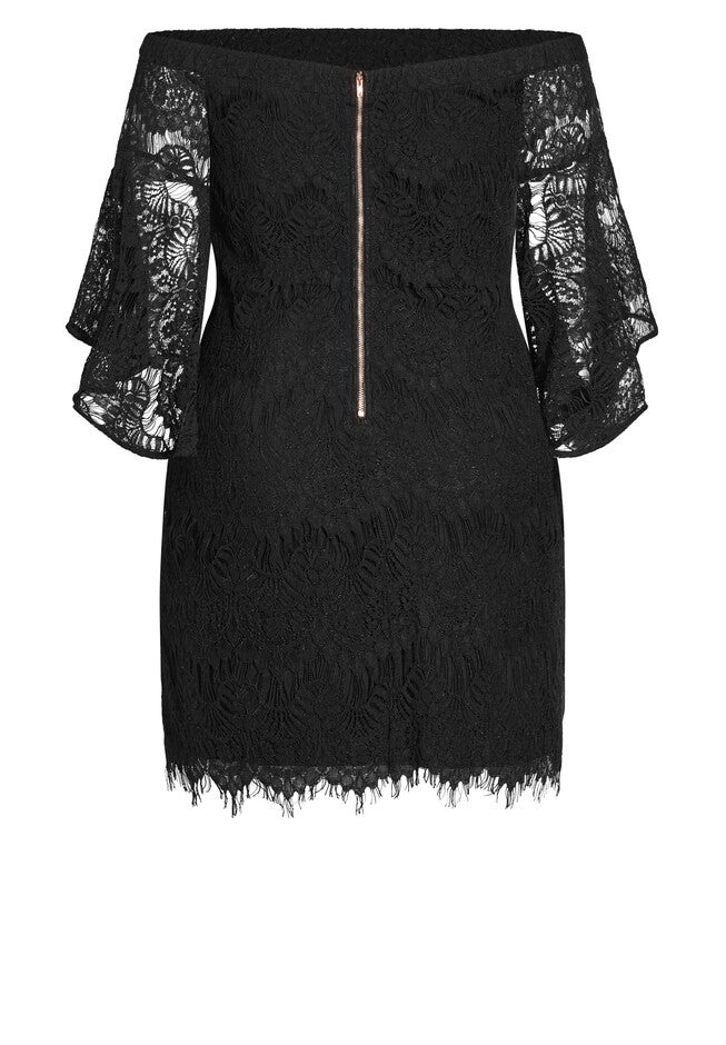 Bella Lace Dress - black, BLACK, alternate image number null