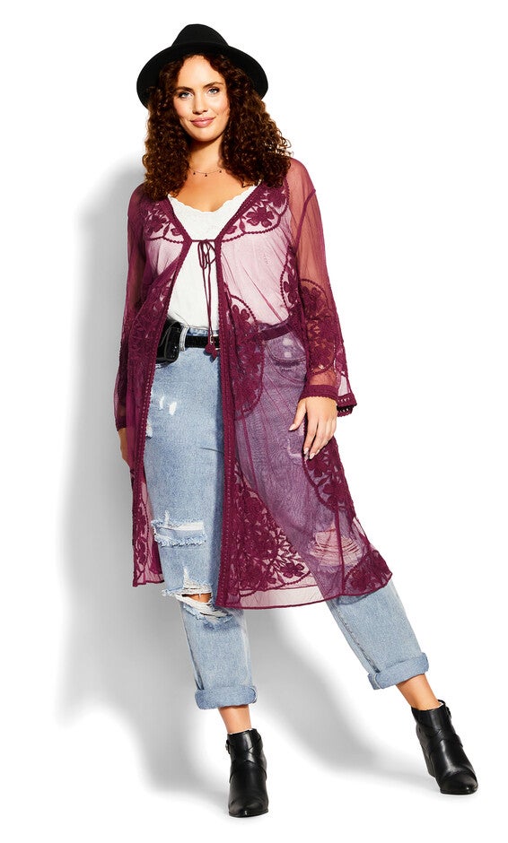 Lost Angel Jacket - wine, RED, hi-res image number null