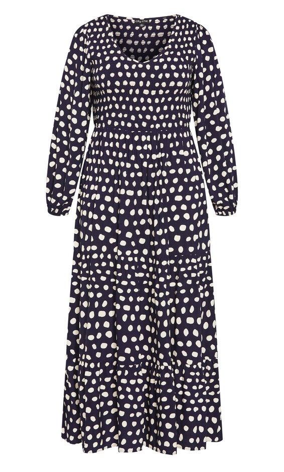 Jayden Print Maxi Dress - navy, BLUE, alternate image number null