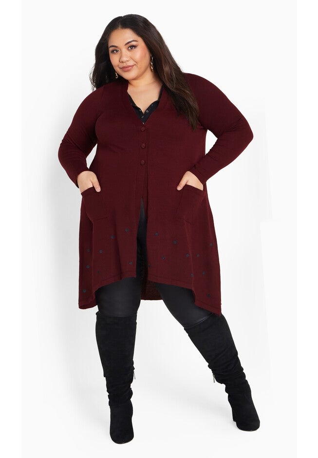 Bernal Cardigan, PLUM, hi-res image number null