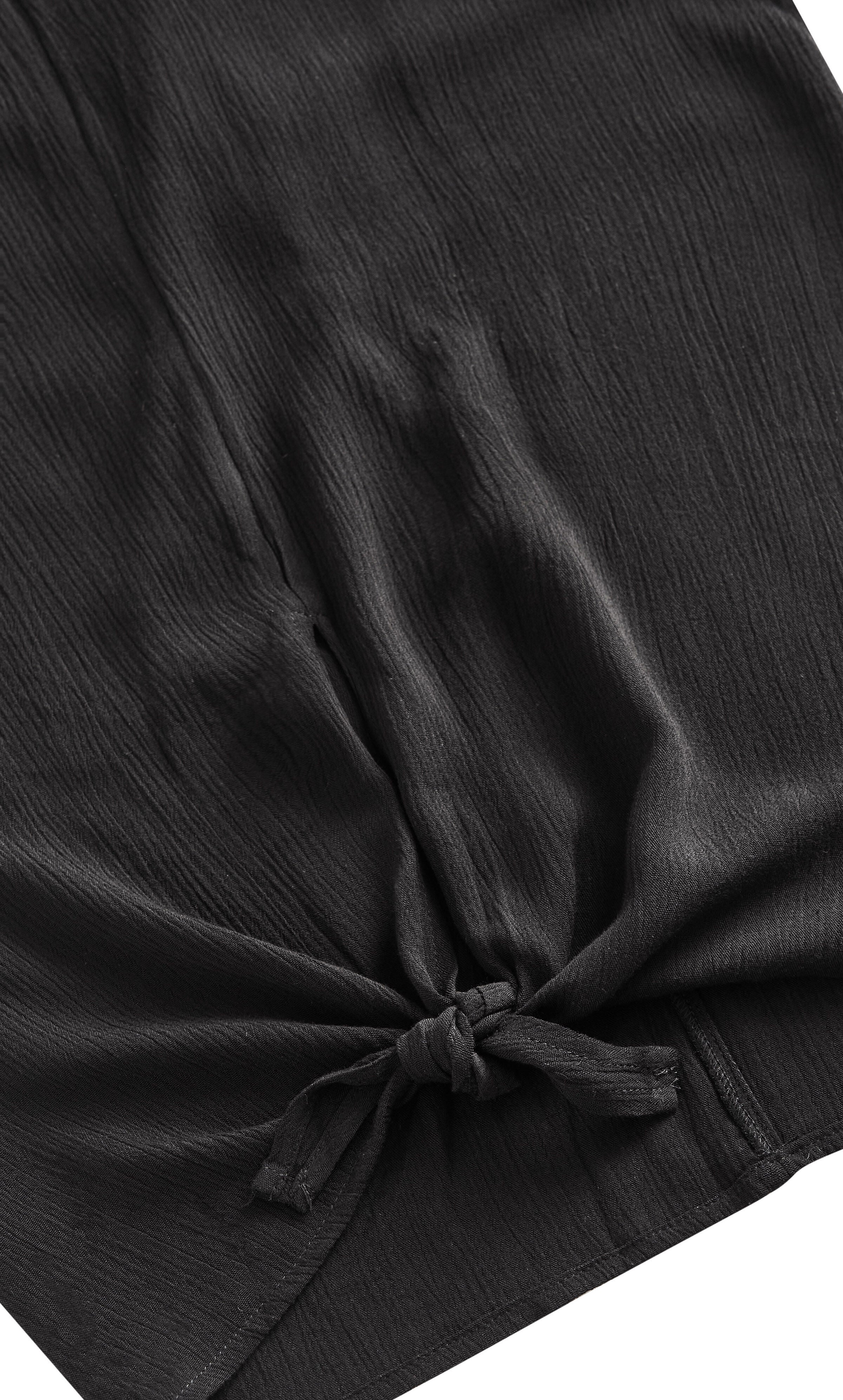 Smocked Jumpsuit - black, BLACK, alternate image number 6