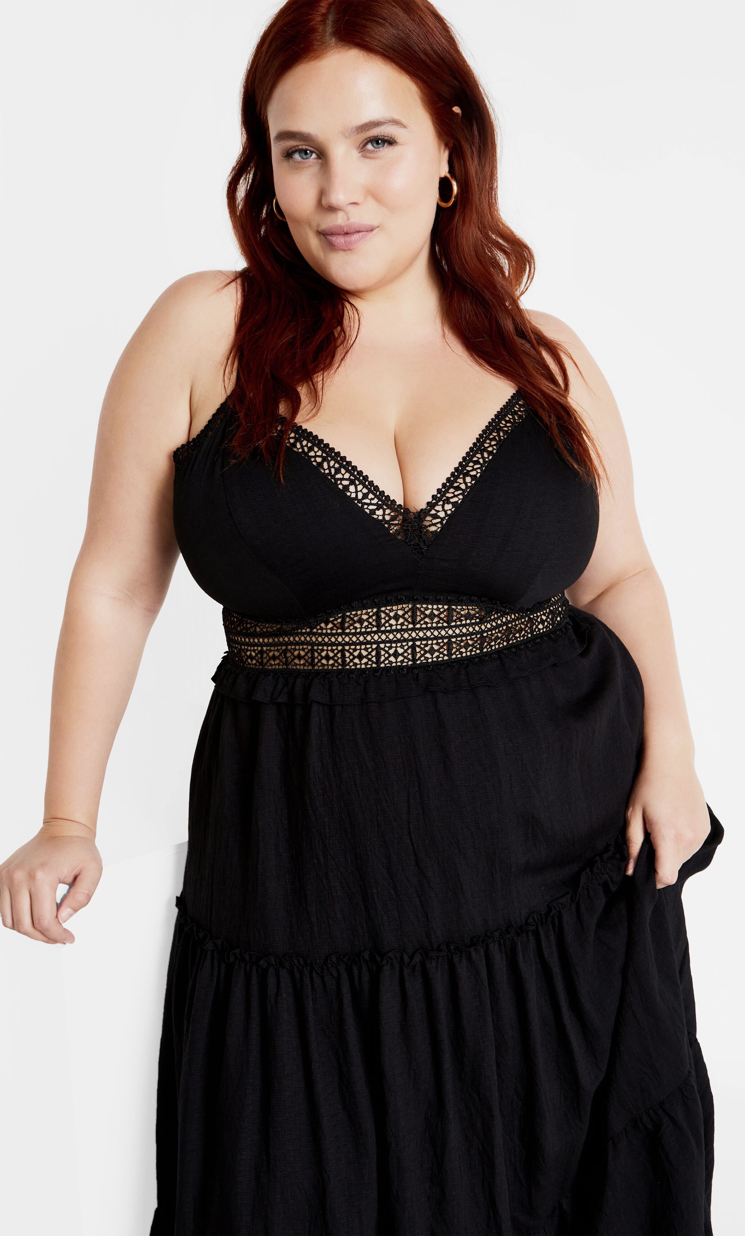 Aura Maxi Dress - black, BLACK, alternate image number 2