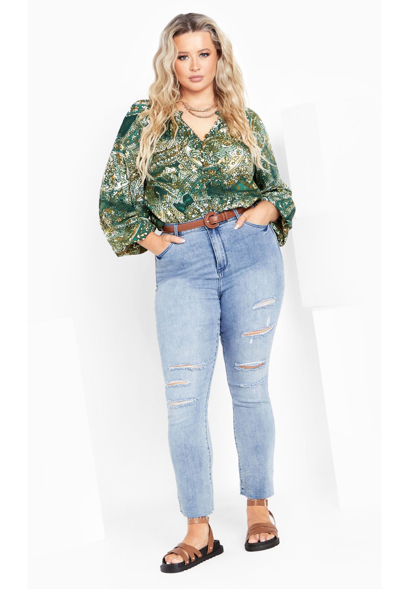 Lady Luxe Shirt, PAISLEY CHARM, alternate image number 4