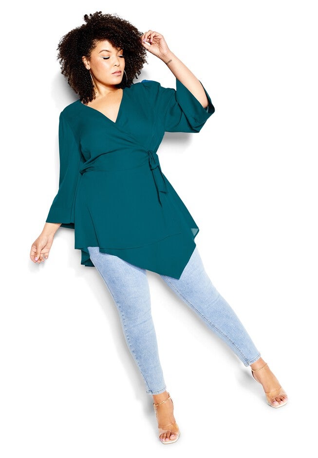 Shibara Vibes Top - teal, GREEN, alternate image number null