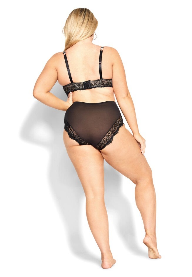 Sienna Underwire Demi Bra - black, BLACK, alternate image number null