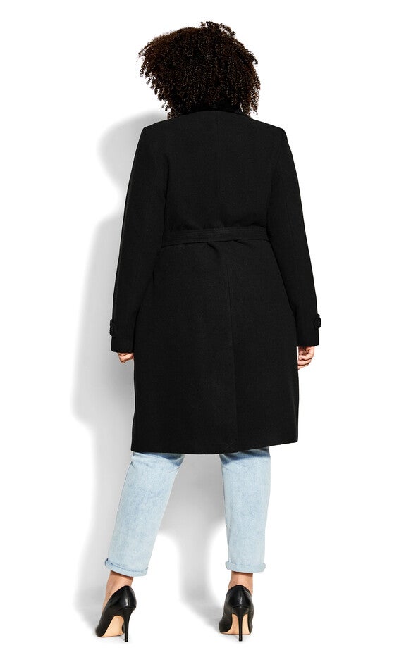 So Sleek Coat - black, BLACK, alternate image number null