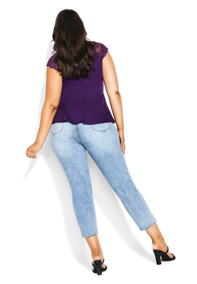 Layla Top - petunia, PURPLE, alternate image number 5