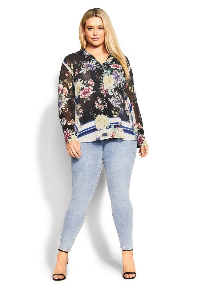 Sophia Shirt - black, BLACK, alternate image number 3