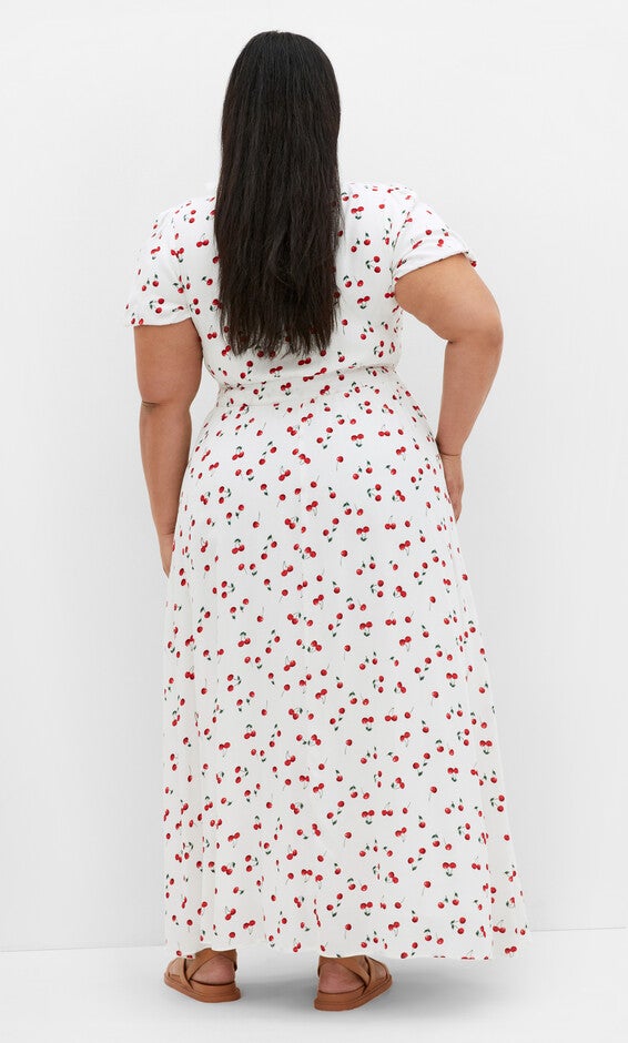 Aliya Dress - white, WHITE, alternate image number 2