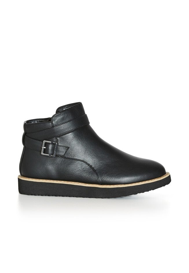 Valentina Wide Width Ankle Boot, BLACK, alternate image number 6
