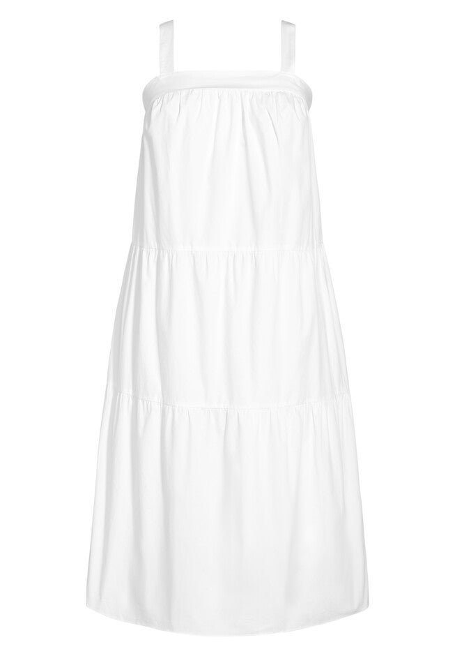 In Tiers Maxi Dress - ivory, WHITE, alternate image number null