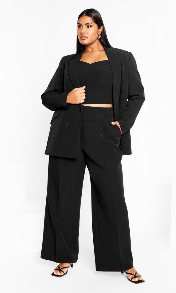 Oversized Alexis Blazer Jacket - black, BLACK, alternate image number null