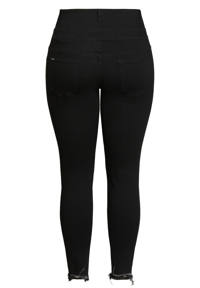 Corset Rip Vibes Jean - black wash, BLACK, alternate image number 4