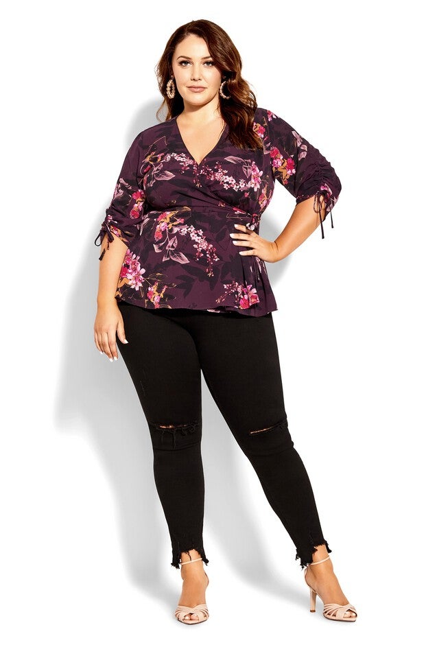 Marbella Night Top - burgundy, RED, on-hover image number null