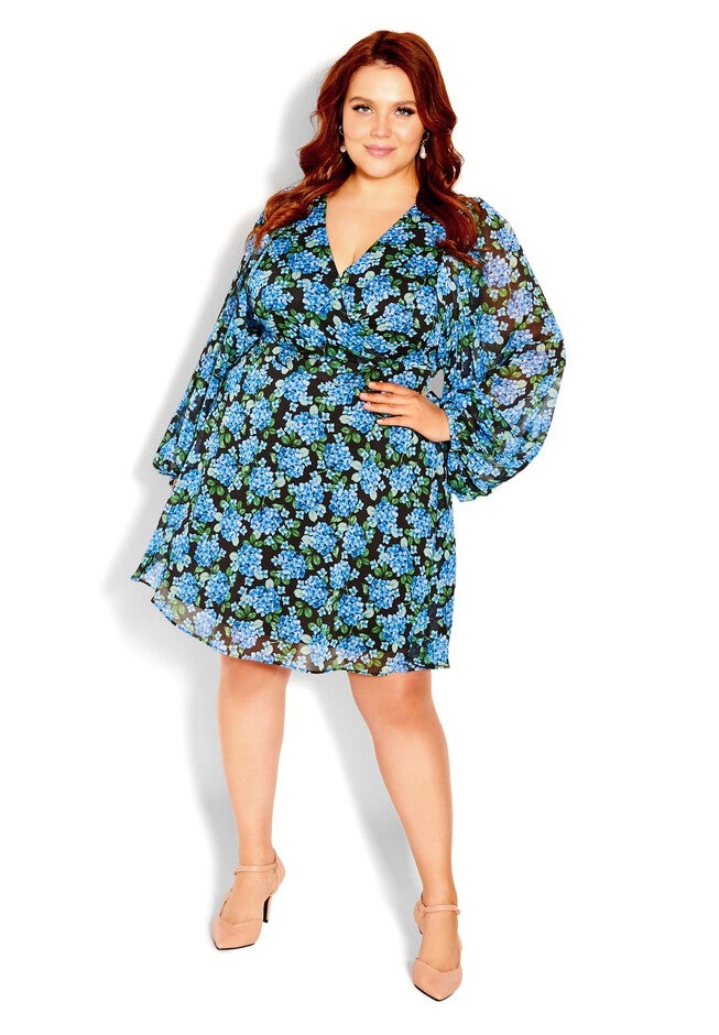 Blue Bunch Dress - blue, BLUE, hi-res image number 0