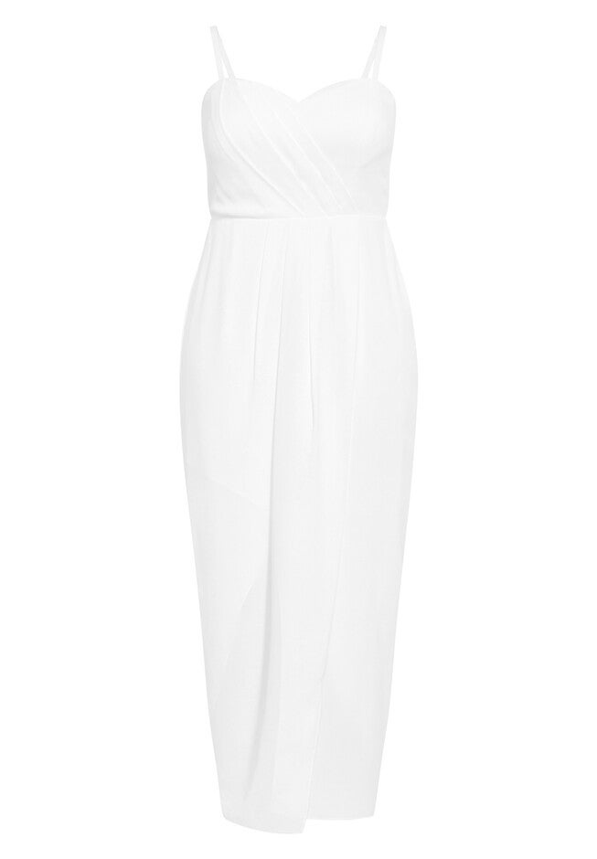 Sweet Drape Maxi Dress - ivory, WHITE, alternate image number 2