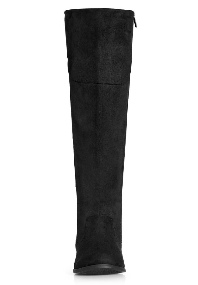 Nadia Wide Width Tall Boot, BLACK, alternate image number null