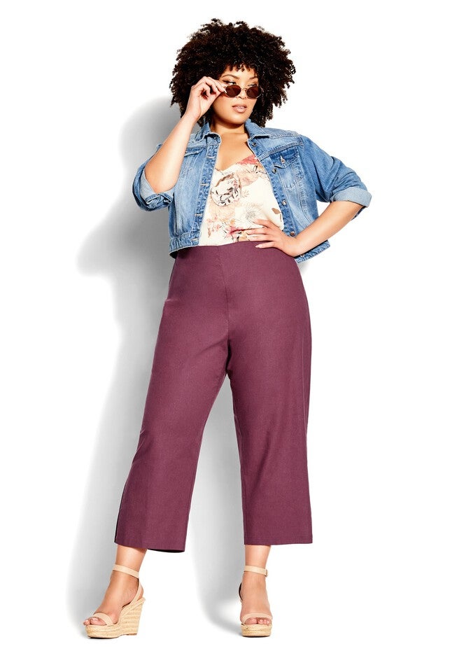 Botanical Pant - roseberry, PURPLE, alternate image number 5