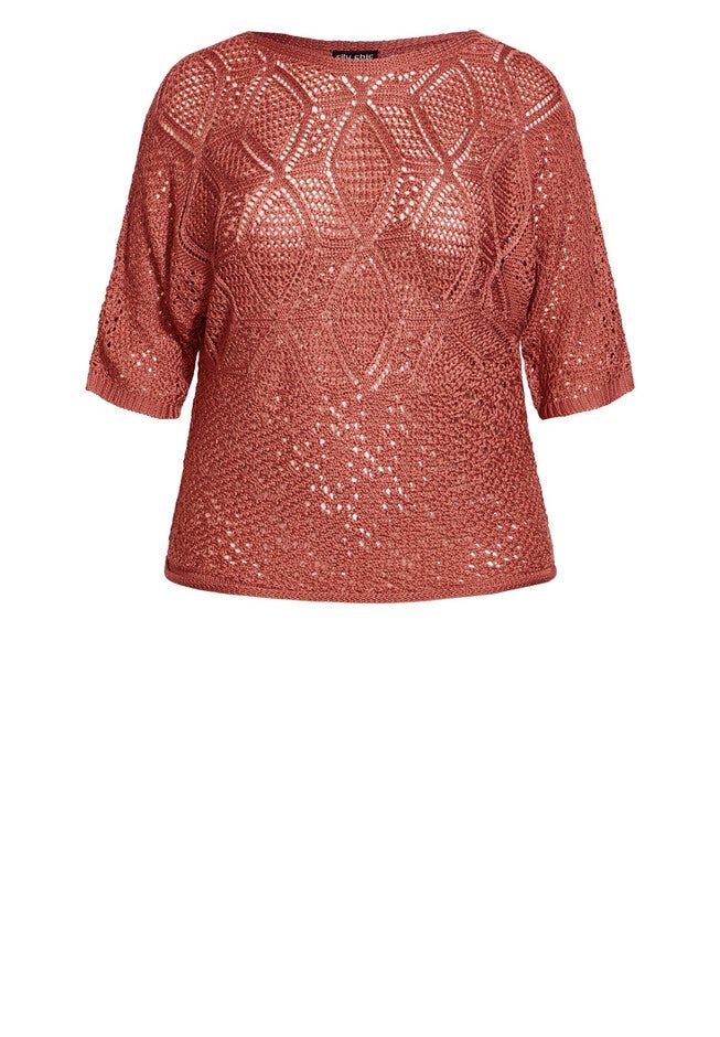Mila Sweater - cinnamon, PINK, alternate image number null